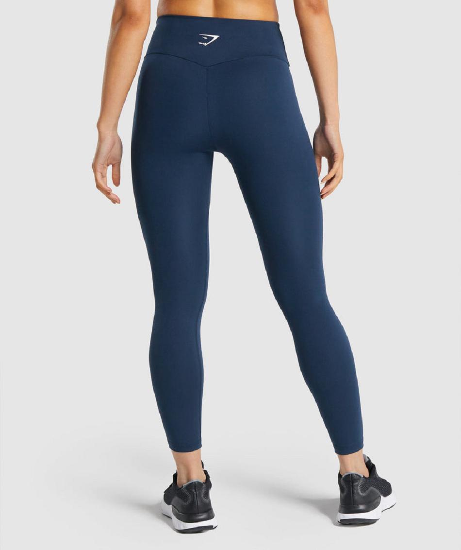 Leggins Gymshark Entrenamiento Mujer Azul Marino | CO 2851MQZ